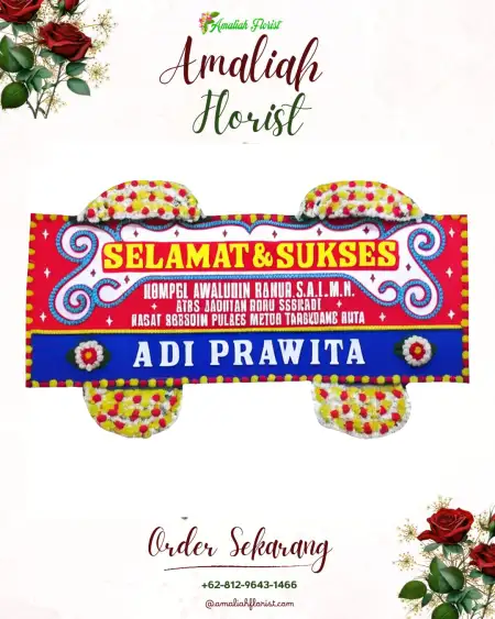 Papan Bunga Ucapan Selamat Muncul